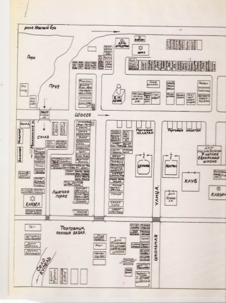 Street map of the Kupel the Shtetl, part 1